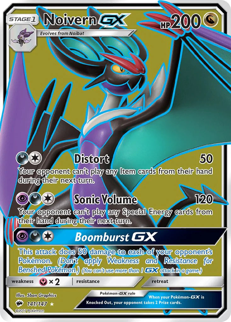 Noivern GX - 141/147 - Burning Shadows - Full Art