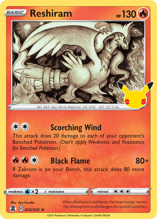 Reshiram - Celebrations - 002/025