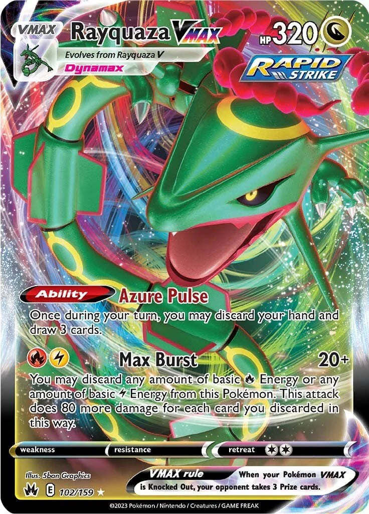 Rayquaza VMAX - 102/159 - Crown Zenith - Ultra Rare